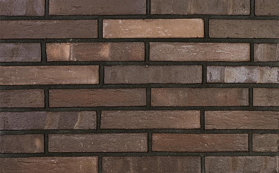 Клинкерный кирпич Plinfa Iron 2803, цвет Коричневый, рельефная — миниатюра 2