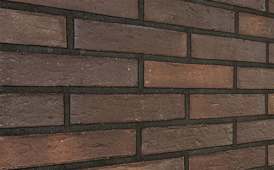 Клинкерный кирпич Plinfa Iron 2803, цвет Коричневый, рельефная — миниатюра 3