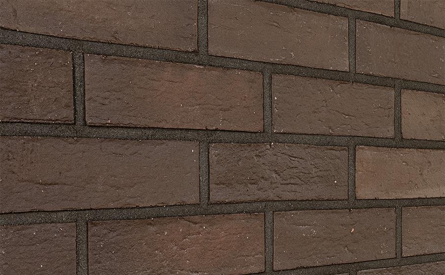 Клинкерный кирпич Plinfa Iron 2807, цвет Коричневый, рельефная — миниатюра 2