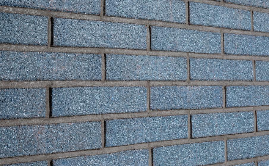 Клинкерный кирпич Plinfa Iron 2521, цвет Синий, фактурная — миниатюра 2