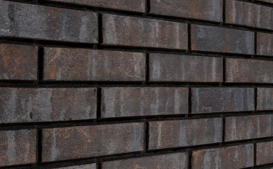 Клинкерный кирпич Plinfa Iron 2912, цвет Чёрный, гладкая — миниатюра 2